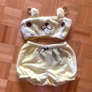 Sanrio Pompompurin Pajama Set Cosplay Costume